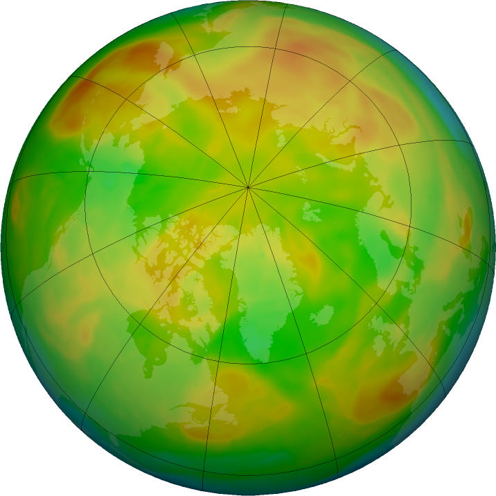 Arctic ozone map for 11 May 2016